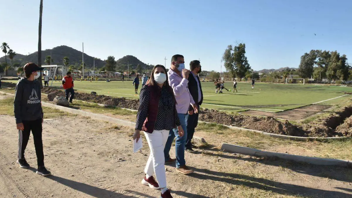 Rescate de campos y canchas deportivas                    Cortesía Gobierno Municipal